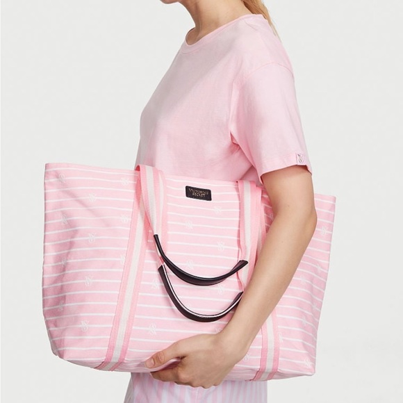 VICTORIA'S SECRET Stripe Tote - Picture 1 of 6